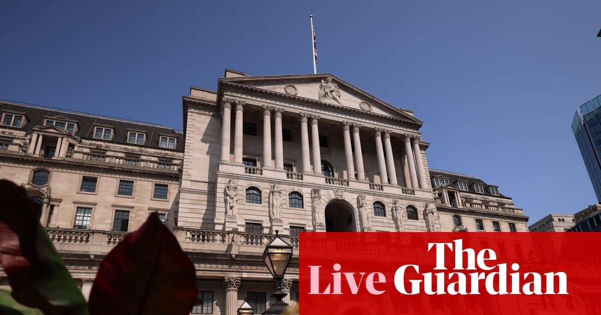 UK interest rates cut to 4% in split Bank of England vote – business live | Business