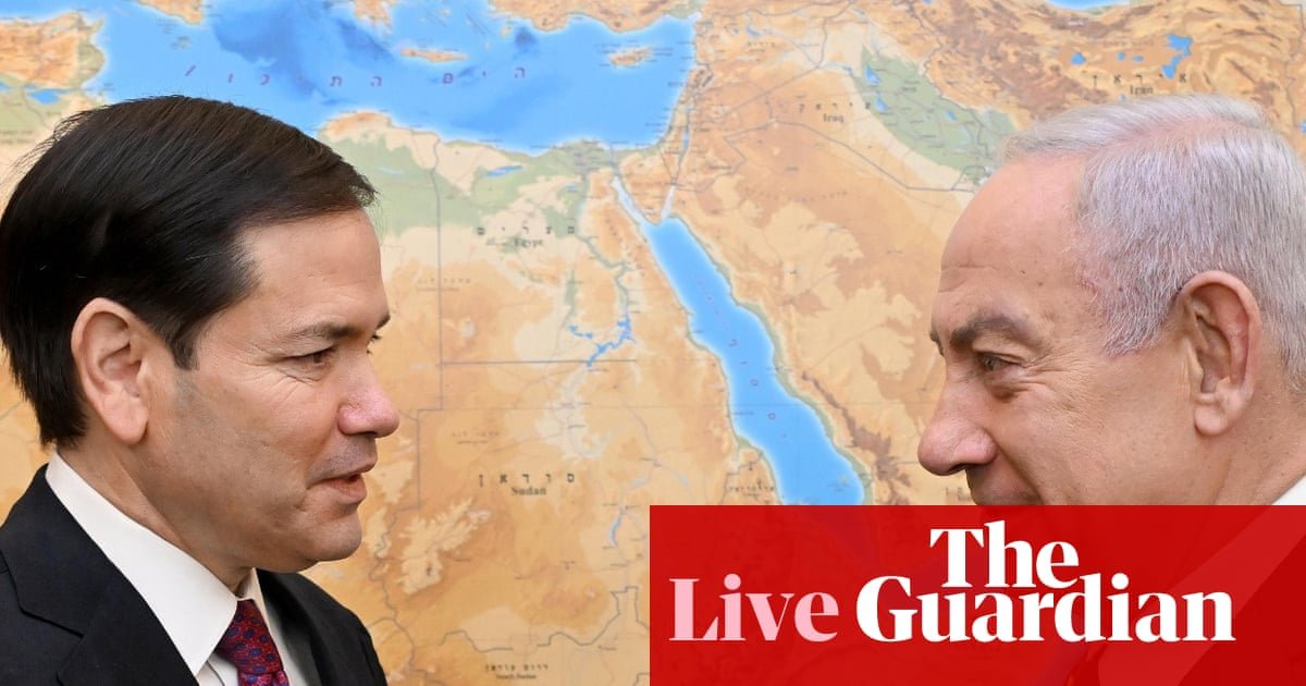 US’s Rubio says efforts to recognise Palestinian state make it harder to end war – Middle East crisis live | Israel
