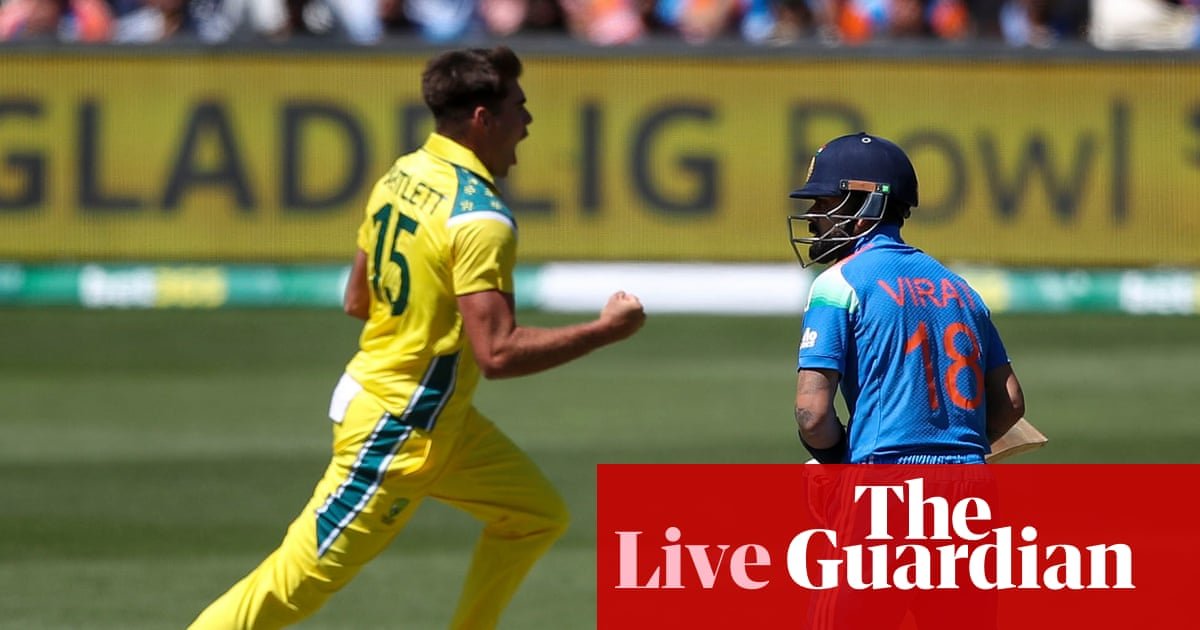 Australia v India: second men’s one-day international – live | Australia cricket team