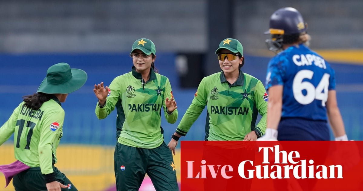 England v Pakistan: Women’s Cricket World Cup – live | Women’s Cricket World Cup