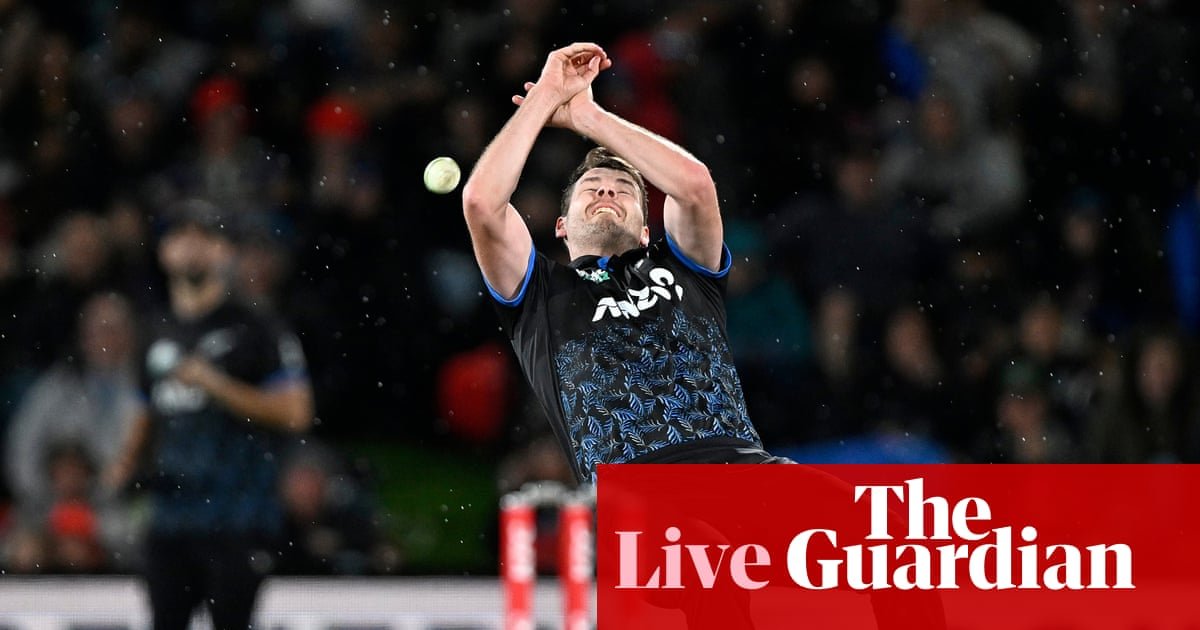 New Zealand v England: first men’s T20 cricket international hit by rain – as it happened | Cricket