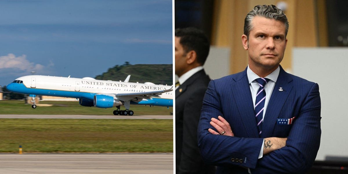 Pete Hegseth’s Flight Diverts Due to Cracked Windshield