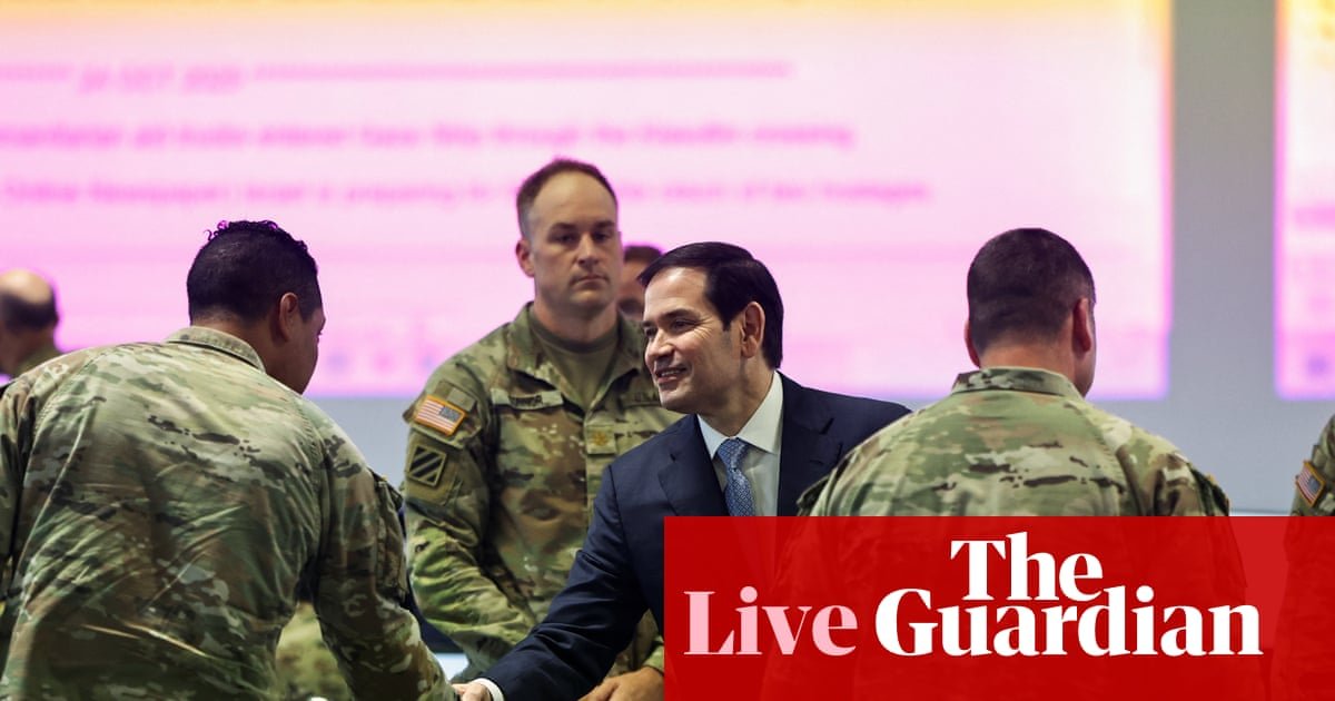 US secretary of state Marco Rubio says ‘Hamas cannot be involved in governing Gaza’ – Middle East live | World news