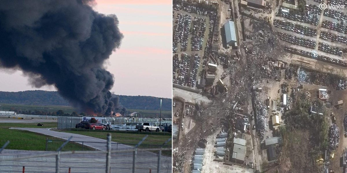 Satellite Images Show the Deadly Impact of the UPS Plane Crash Satellite Images Show the Deadly Impact of the UPS Plane Crash