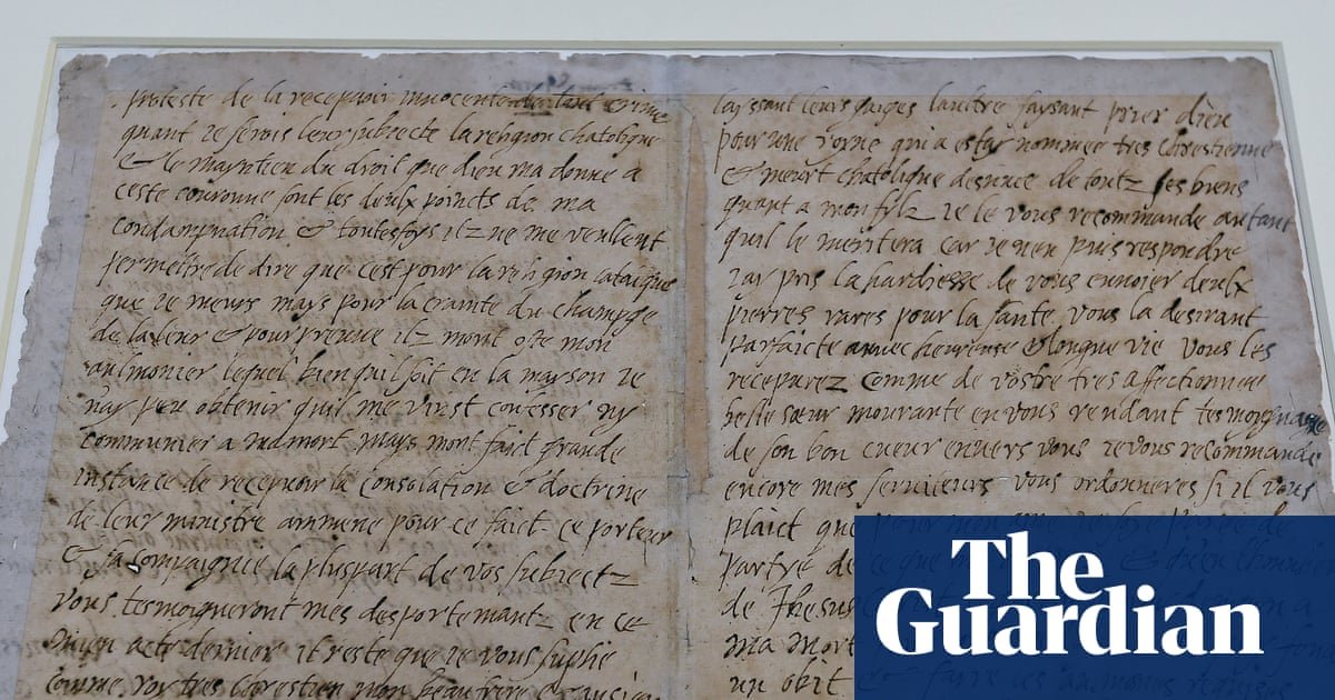 Final letter of Mary, Queen of Scots to go on display for first time in almost a decade | Scotland