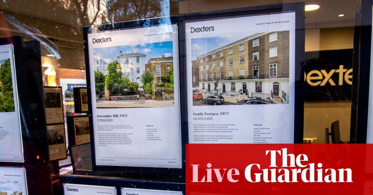 UK house prices tipped to rise by up to 4% in 2026 as affordability improves – business live | Business