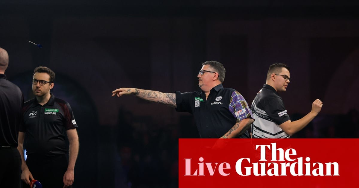 PDC World Championship darts semi-finals: Van Veen v Anderson, Littler sees off Searle – live | PDC World Championship