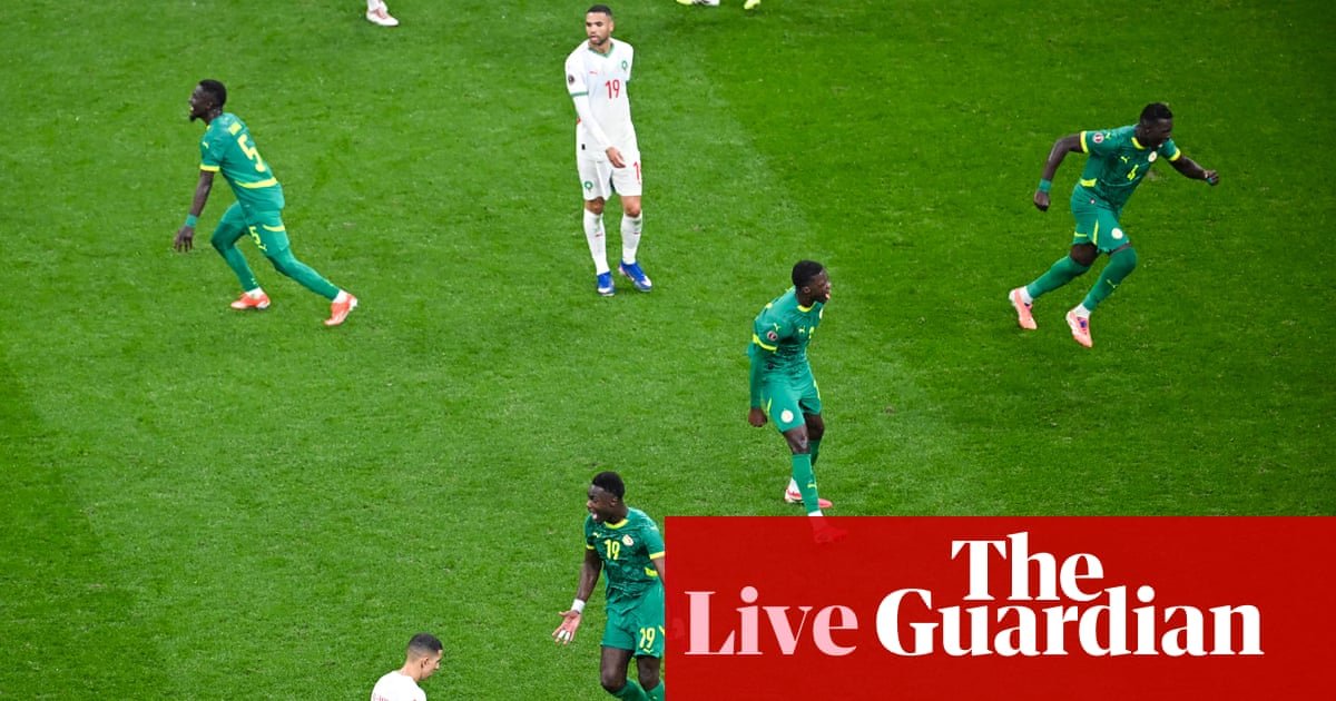 ​Senegal 1-0 Morocco: ​Pape Gueye hits Afcon final winner in extra time against hosts after ​chaotic scenes over disputed penalty – live reaction | Africa Cup of Nations 2025
