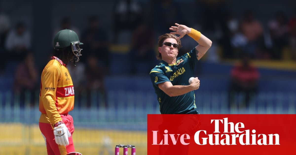 Australia v Zimbabwe: T20 World Cup cricket – live | T20 World Cup 2026