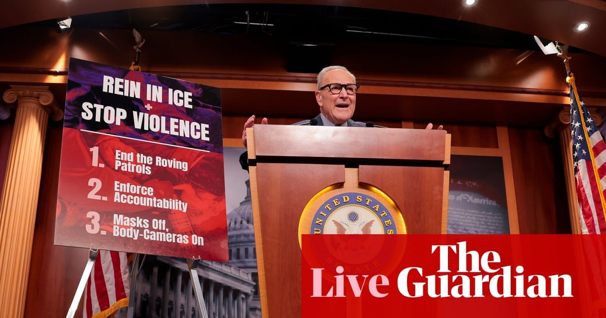 DHS shutdown looms as battle continues on Capitol Hill over demands to rein in ICE – US politics live | Climate crisis