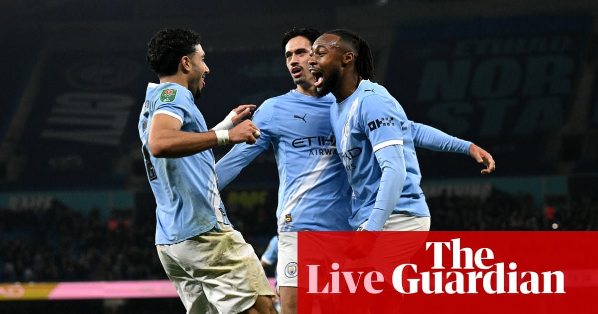 Manchester City v Newcastle United: Carabao Cup semi-final, second leg – live | Carabao Cup